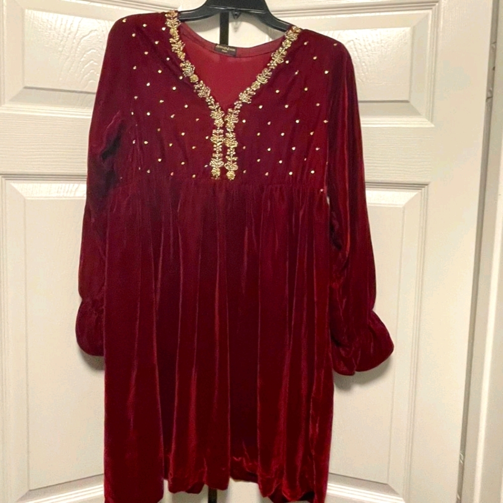Maroon Dress